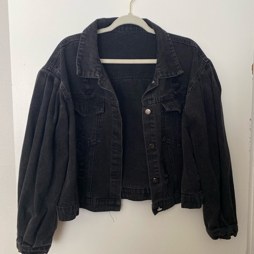 Classic Black Denim Jacket